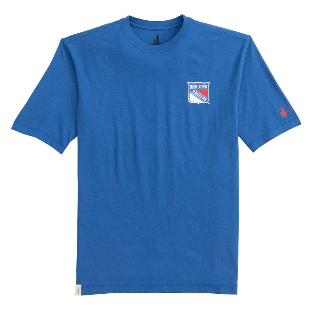 New York Rangers johnnie-O Heathered Spencer T-Shirt - Blue | US 202116626