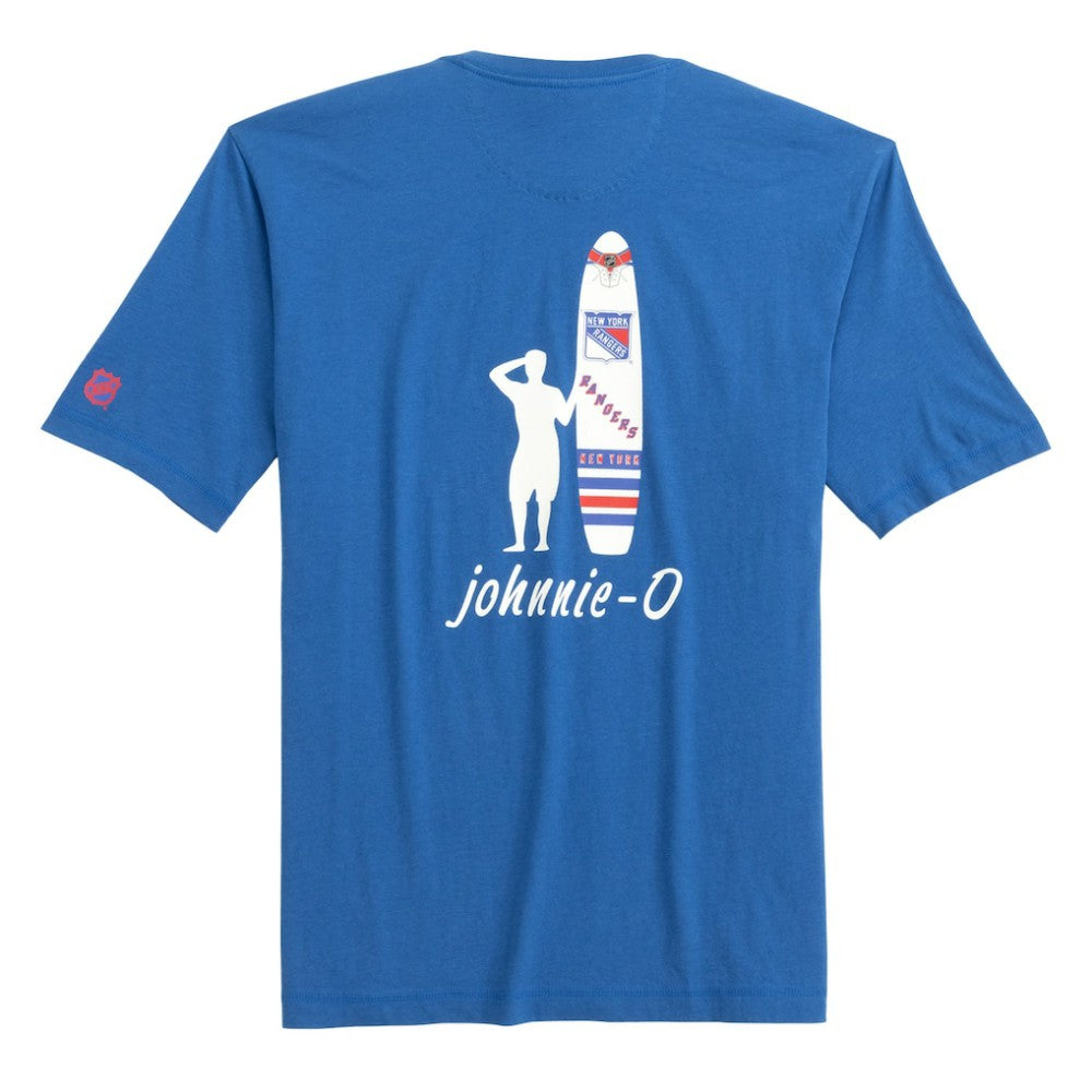 New York Rangers johnnie-O Heathered Spencer T-Shirt - Blue | US 202116626