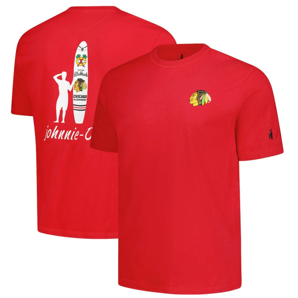 Chicago Blackhawks johnnie-O Heathered Spencer T-Shirt - Red | US 202116631