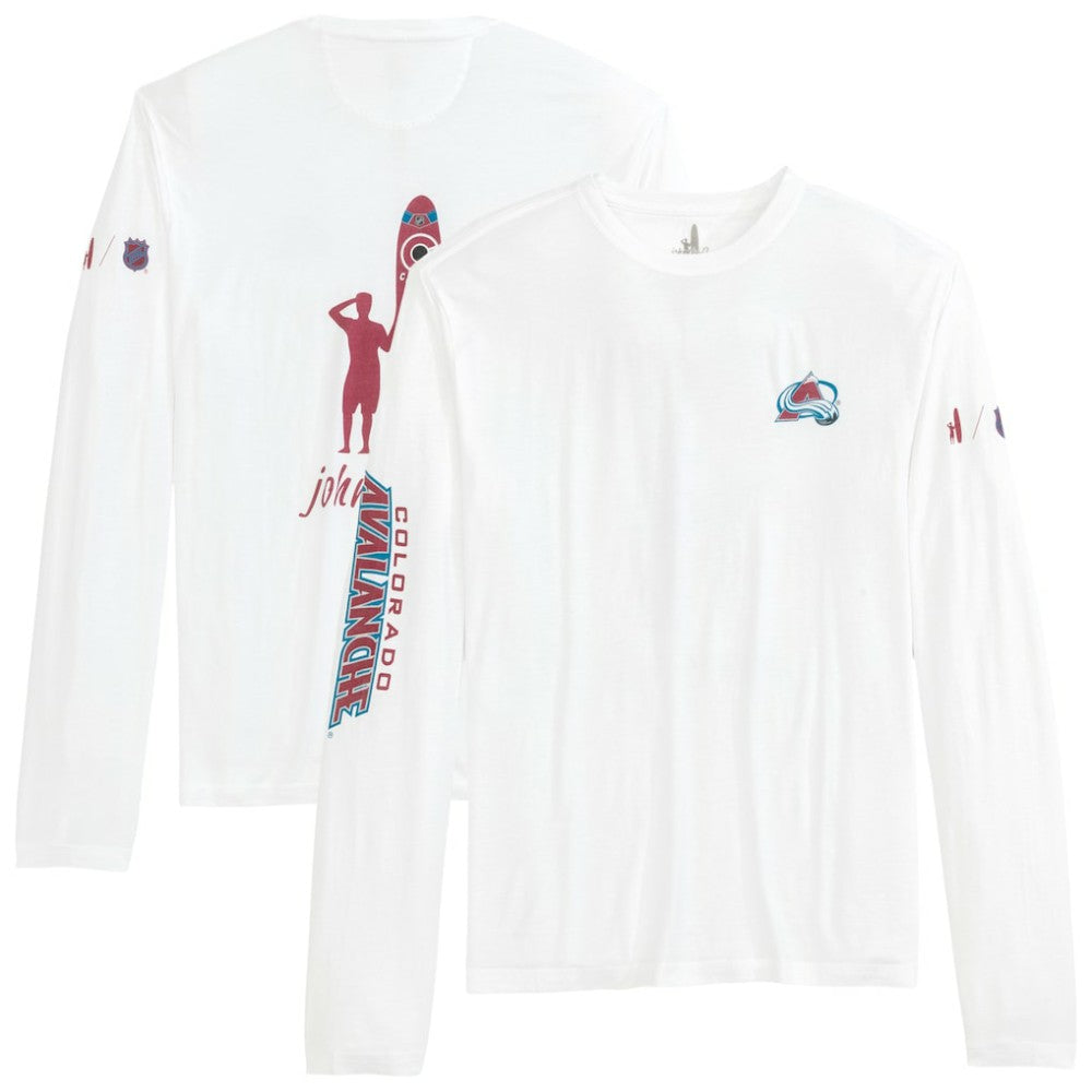 Colorado Avalanche johnnie-O Adam Long Sleeve T-Shirt - White | US 202116640