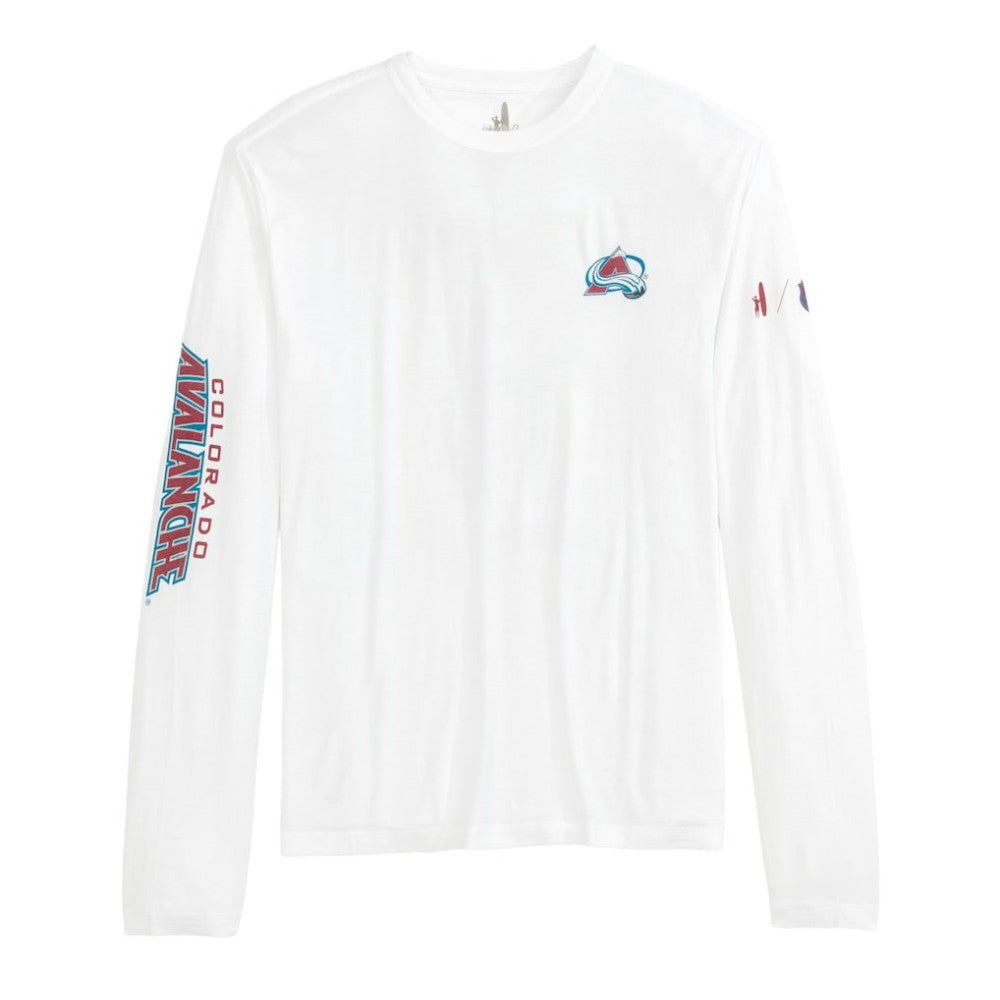 Colorado Avalanche johnnie-O Adam Long Sleeve T-Shirt - White | US 202116640