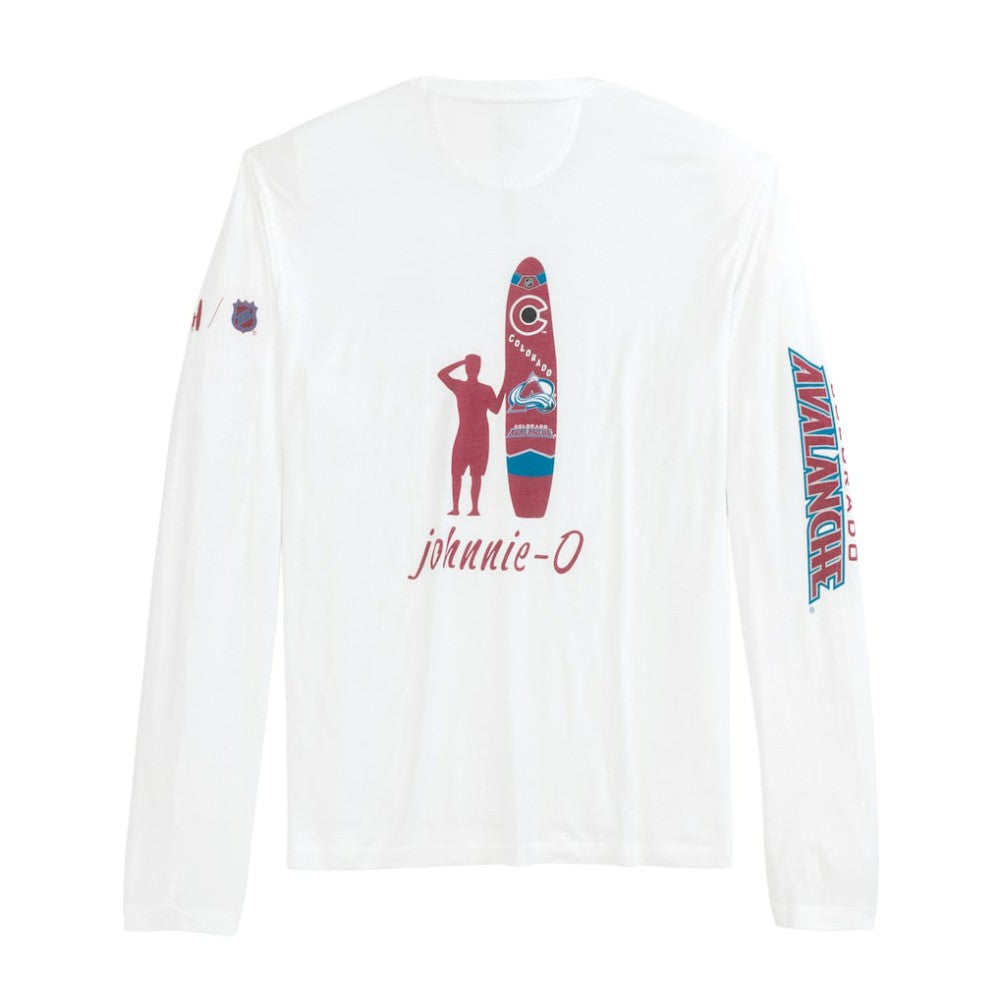 Colorado Avalanche johnnie-O Adam Long Sleeve T-Shirt - White | US 202116640