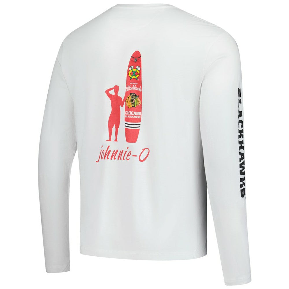 Chicago Blackhawks johnnie-O Adam Long Sleeve T-Shirt - White | US 202116641