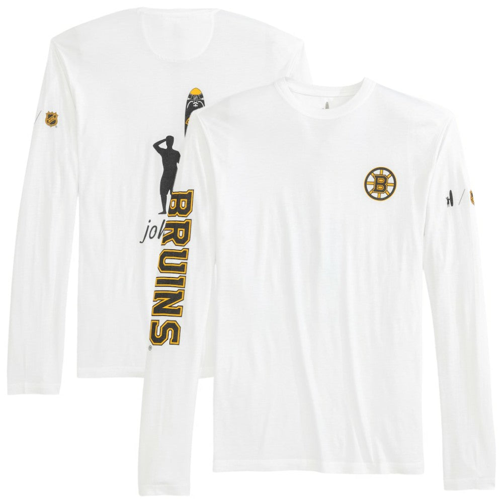 Boston Bruins johnnie-O Adam Long Sleeve T-Shirt - White | US 202116643