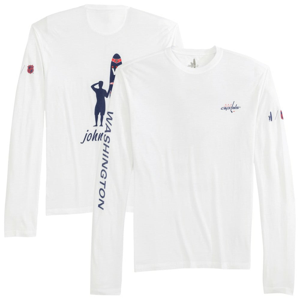 Washington Capitals johnnie-O Adam Long Sleeve T-Shirt - White | US 202116644