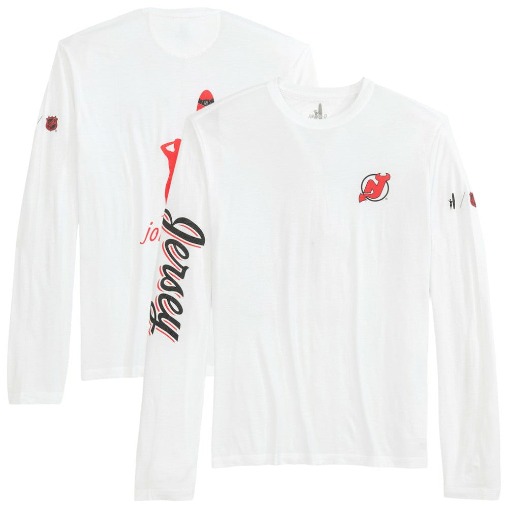 New Jersey Devils johnnie-O Adam Long Sleeve T-Shirt - White | US 202116645