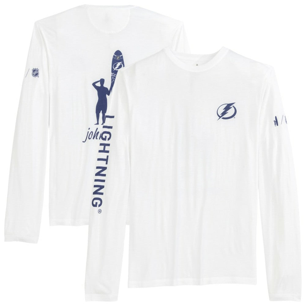 Tampa Bay Lightning johnnie-O Adam Long Sleeve T-Shirt - White | US 202116648