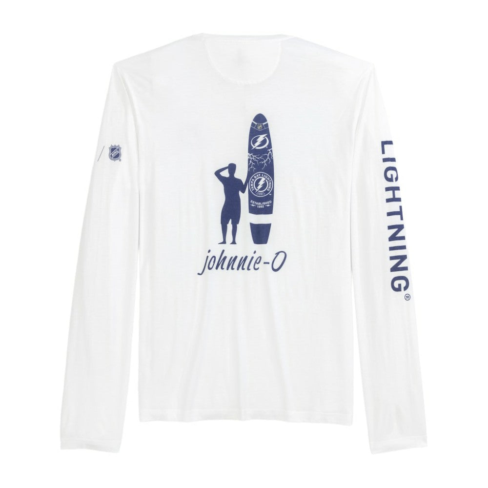 Tampa Bay Lightning johnnie-O Adam Long Sleeve T-Shirt - White | US 202116648