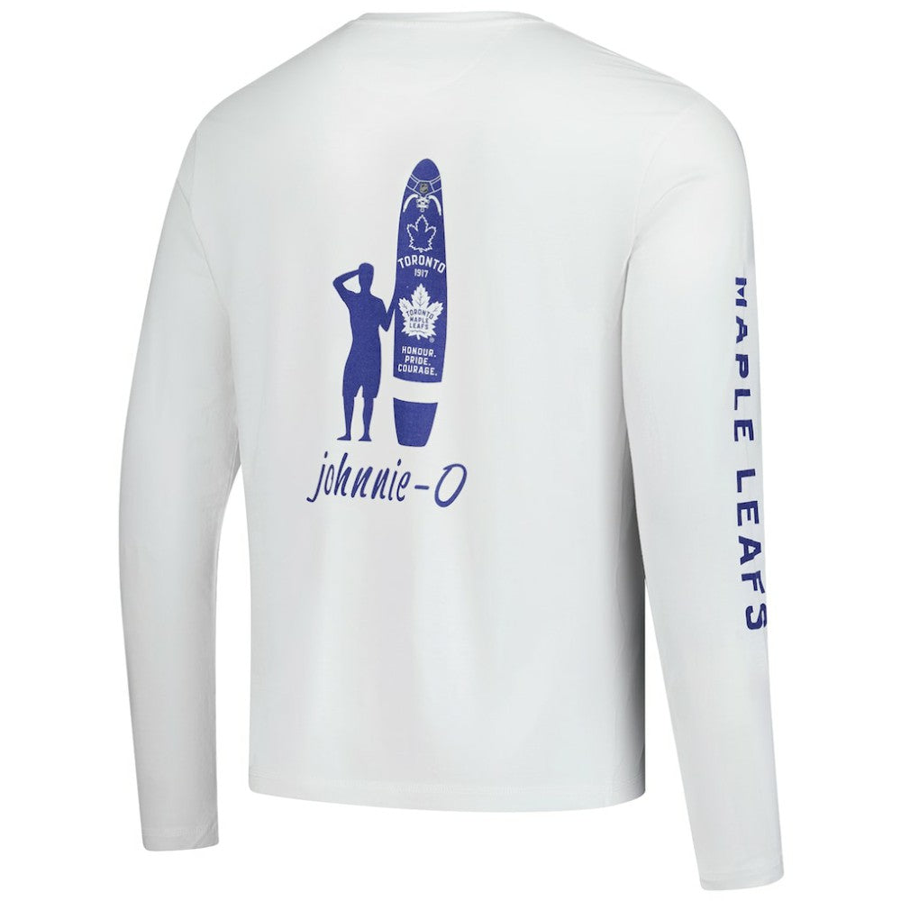 Toronto Maple Leafs johnnie-O Adam Long Sleeve T-Shirt - White | US 202116650