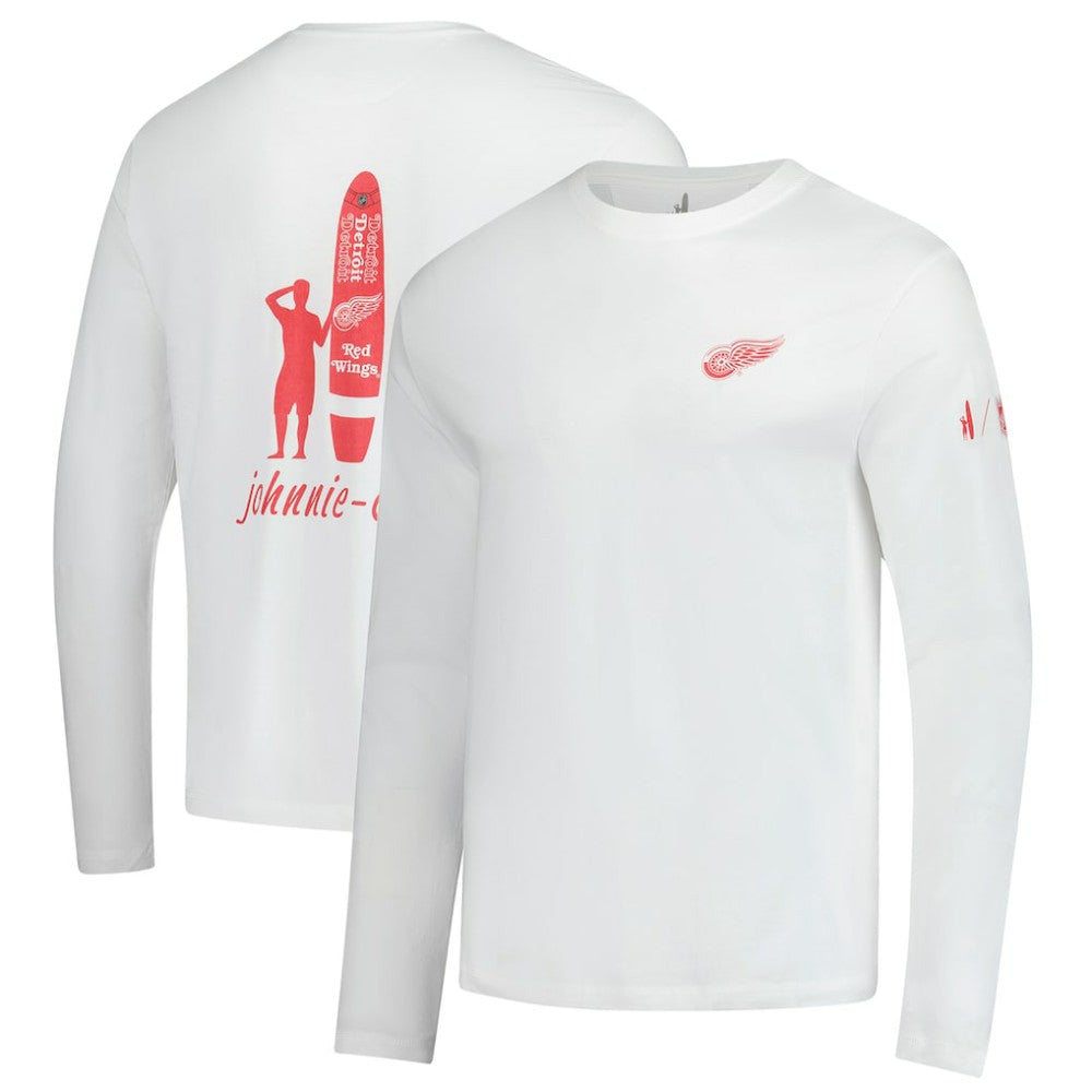 Detroit Red Wings johnnie-O Adam Long Sleeve T-Shirt - White | US 202116651