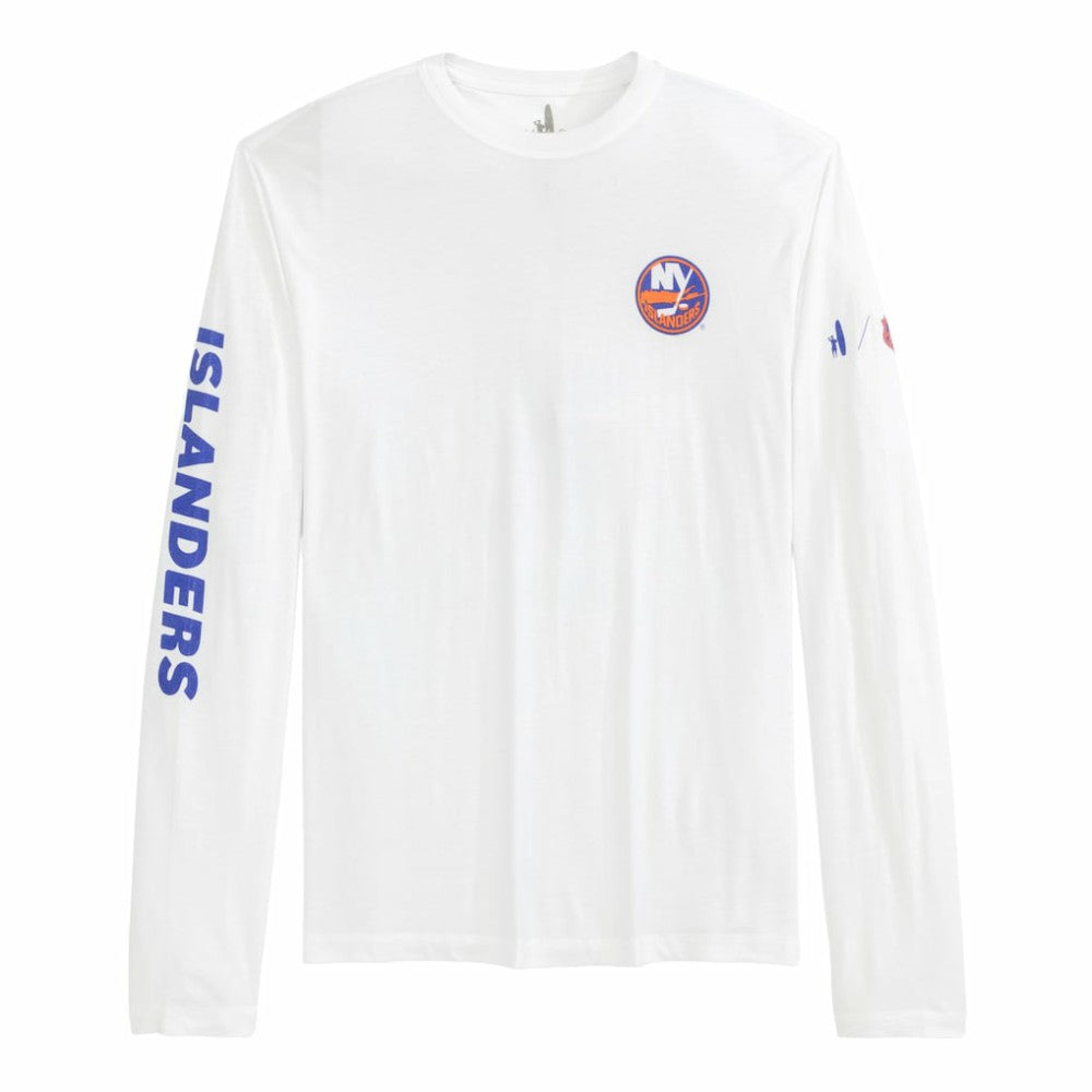 New York Islanders johnnie-O Adam Long Sleeve T-Shirt - White | US 202116654
