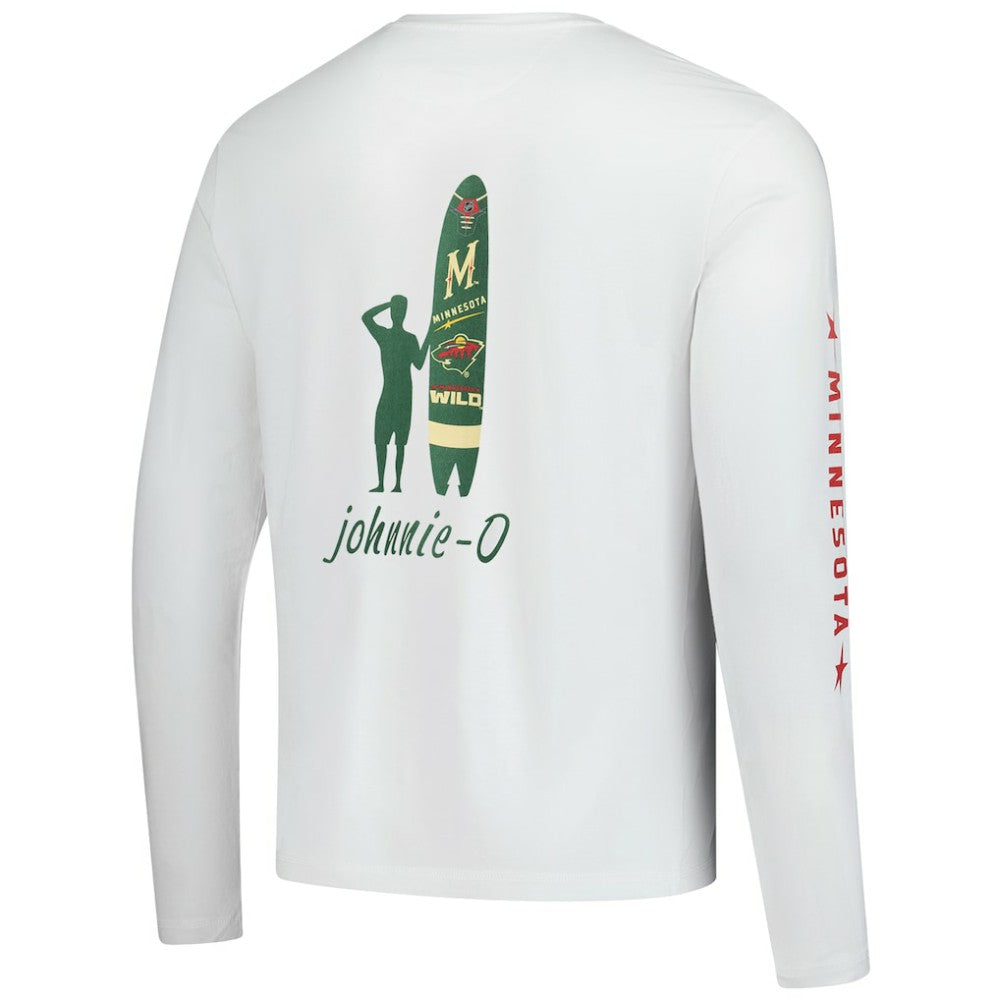 Minnesota Wild johnnie-O Adam Long Sleeve T-Shirt - White | US 202116657