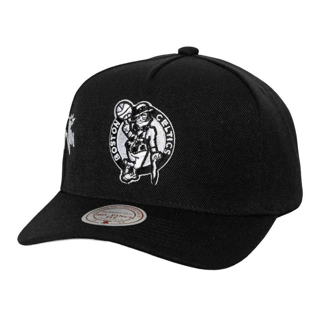 Boston Celtics 2008 NBA Finals Born To Win Pro Crown Adjustable Hat Black - Mitchell & Ness