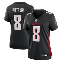 Kyle Pitts Sr. Atlanta Falcons Women's Game Jersey - Black Jerseys