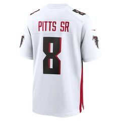 Kyle Pitts Sr. Atlanta Falcons White Game Jersey - White Jerseys