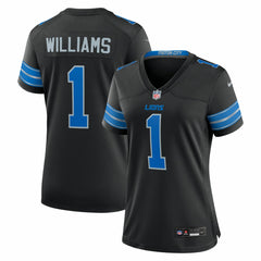 Jameson Williams Detroit Lions Women's 2nd Alternate Game Player Jersey - Black Jerseys