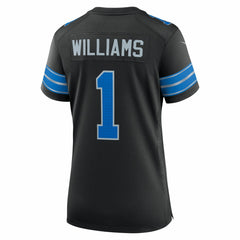 Jameson Williams Detroit Lions Women's 2nd Alternate Game Player Jersey - Black Jerseys