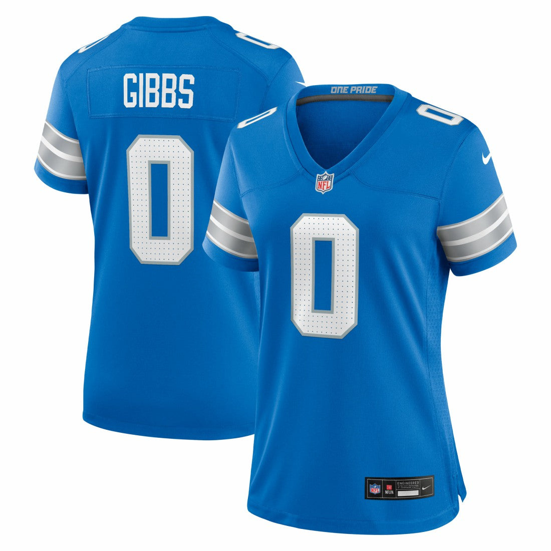 Jahmyr Gibbs Detroit Lions Women's Game Player Jersey - Blue Jerseys