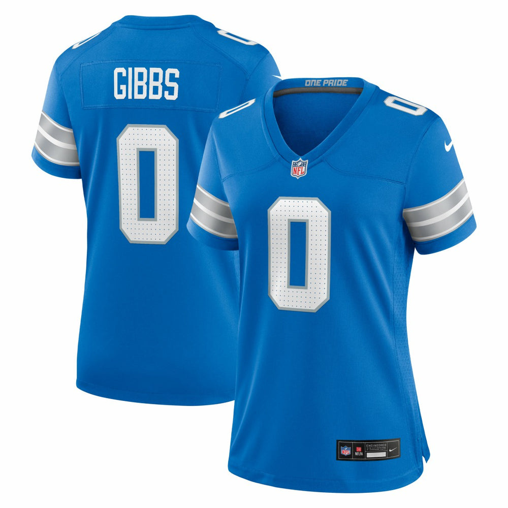Jahmyr Gibbs Detroit Lions Women's Game Player Jersey - Blue Jerseys