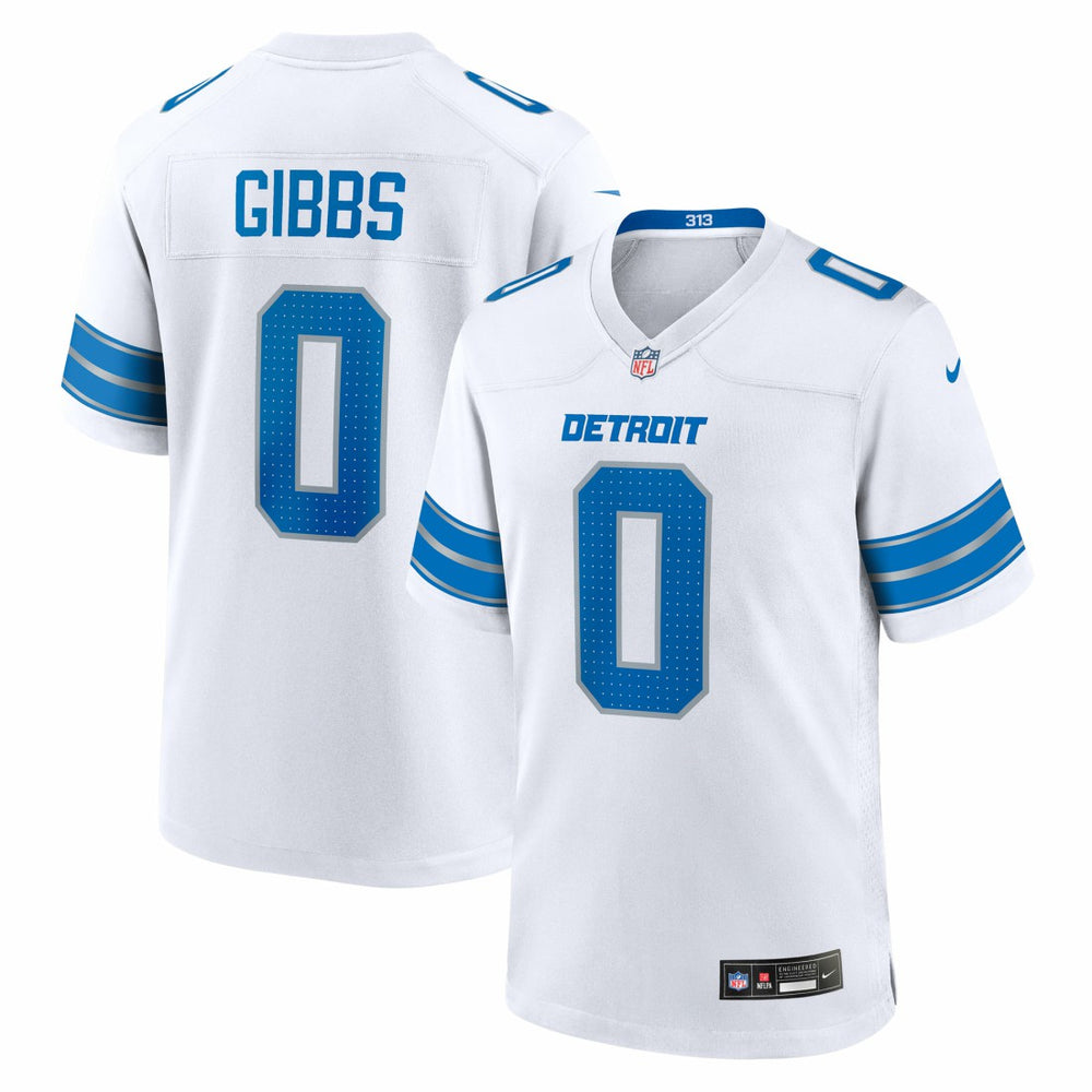 Jahmyr Gibbs Detroit Lions Game Player Jersey - White Jerseys