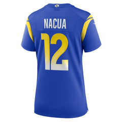 Puka Nacua Los Angeles Rams Women's Game Player Jersey - Royal Jerseys