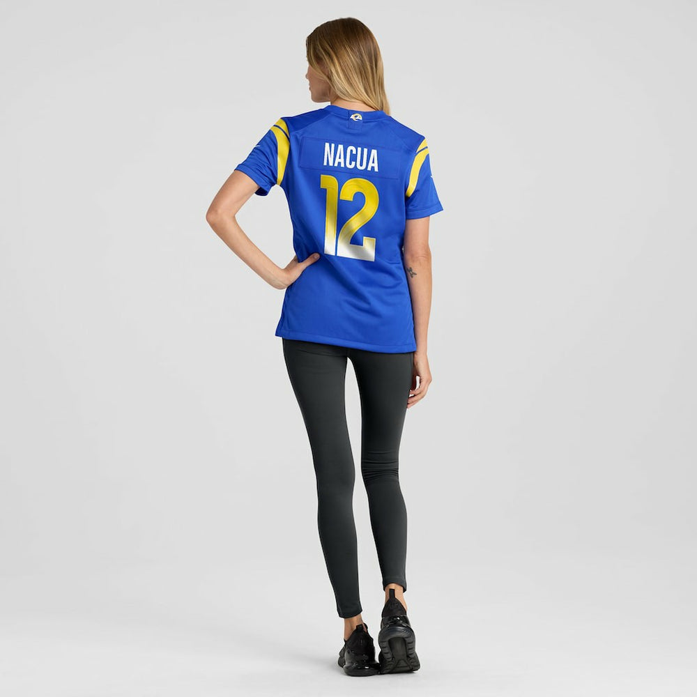 Puka Nacua Los Angeles Rams Women's Game Player Jersey - Royal Jerseys