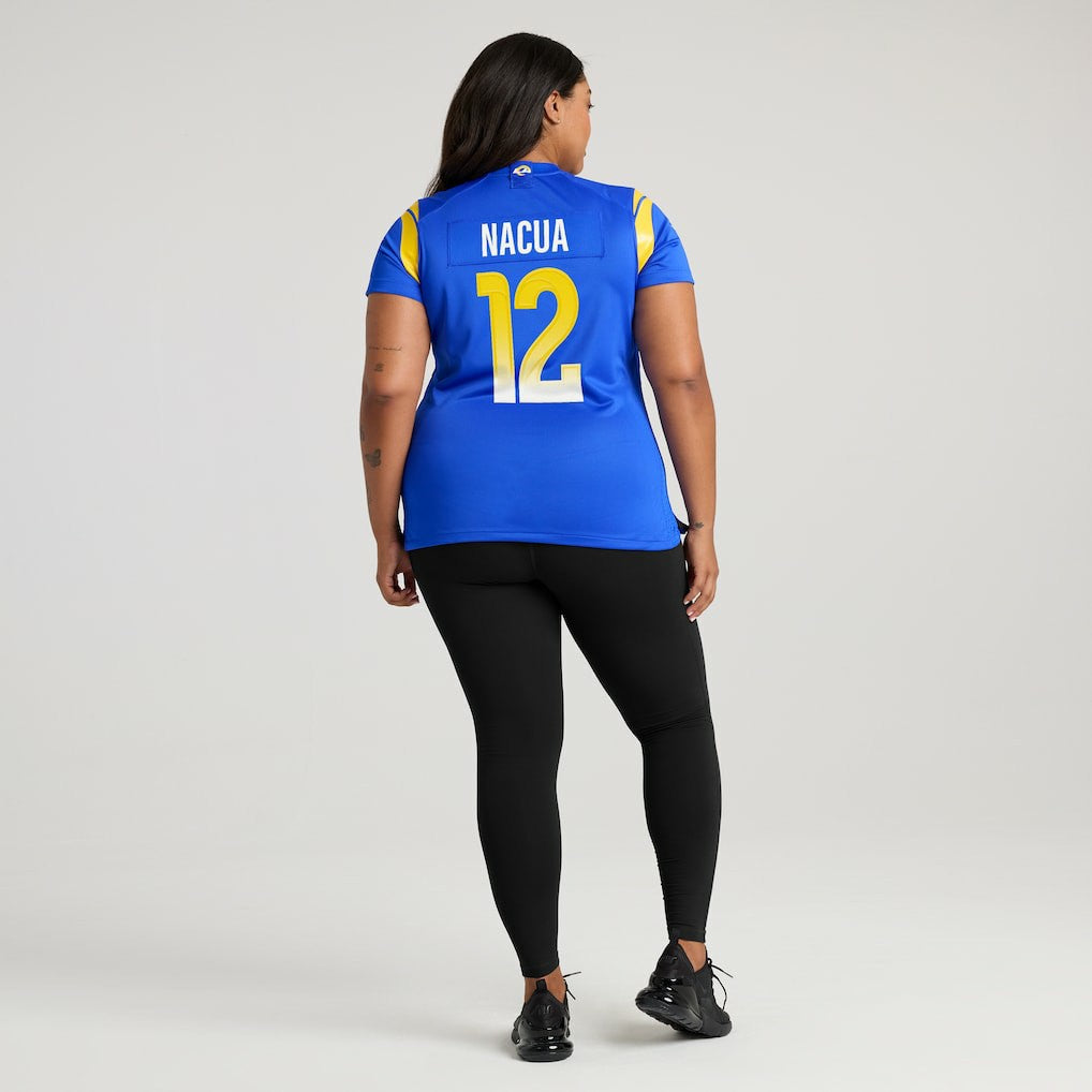 Puka Nacua Los Angeles Rams Women's Game Player Jersey - Royal Jerseys
