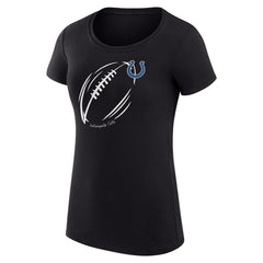 Indianapolis Colts G-III 4Her by Carl Banks Women's Super-Slim Fit Lightweight Subtle Football T-Shirt - Black T-shirts