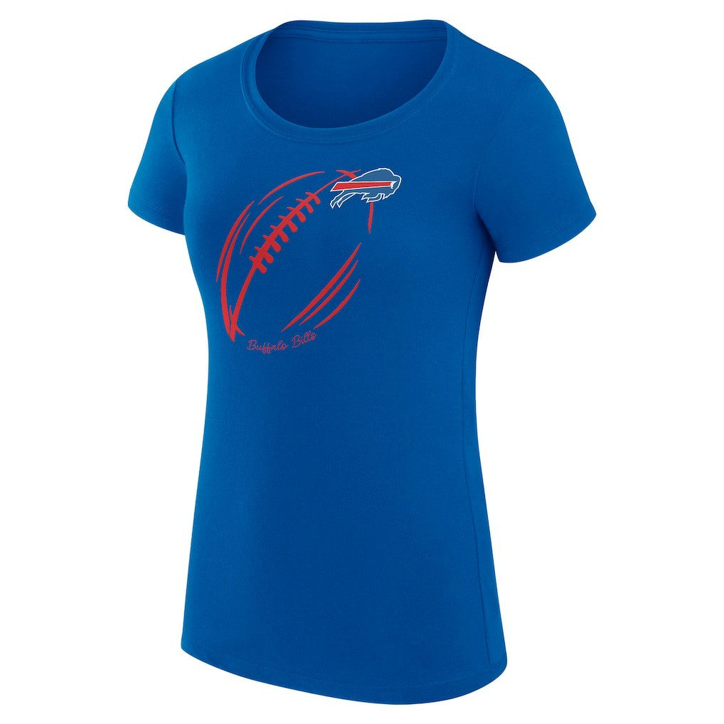 Buffalo Bills G-III 4Her by Carl Banks Women's Super-Slim Fit Lightweight Subtle Football T-Shirt - Royal T-shirts