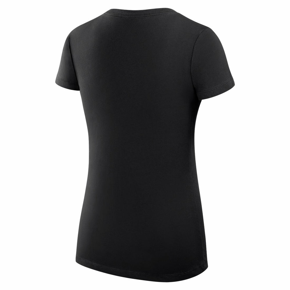 Tampa Bay Buccaneers G-III 4Her by Carl Banks Women's Super-Slim Fit Lightweight Subtle Football V-Neck T-Shirt - Black T-shirts