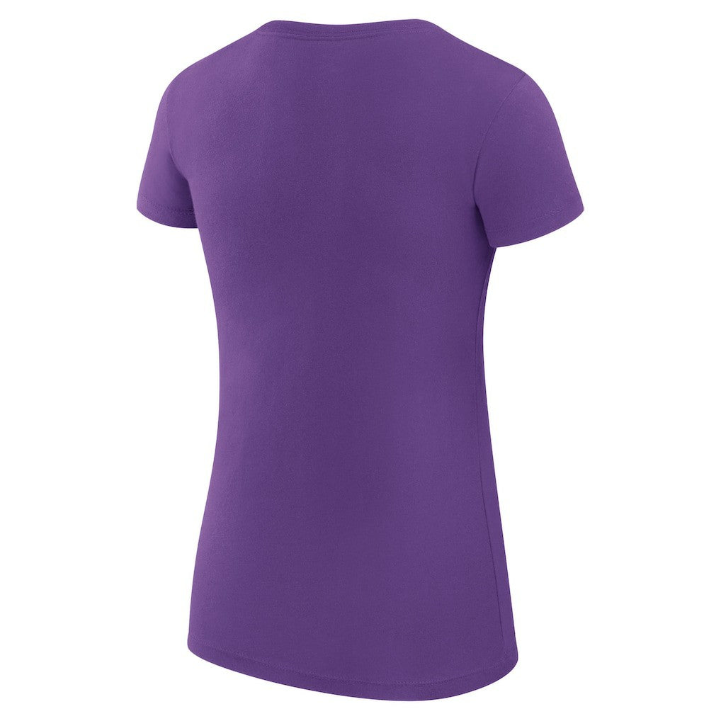 Minnesota Vikings G-III 4Her by Carl Banks Women's Super-Slim Fit Lightweight Collage Team T-Shirt - Purple T-shirts