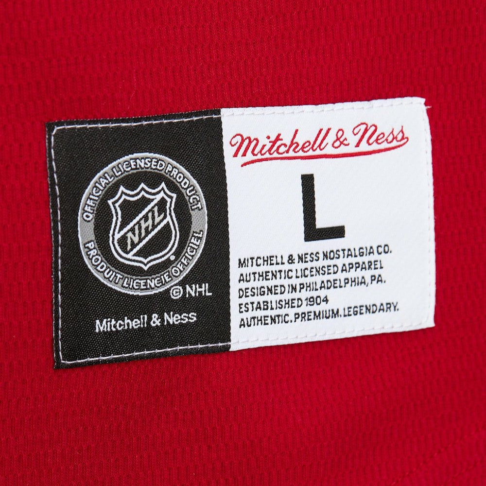Chicago Blackhawks Mitchell & Ness Thermal Henley Long Sleeve T-Shirt - Red | US 202122437