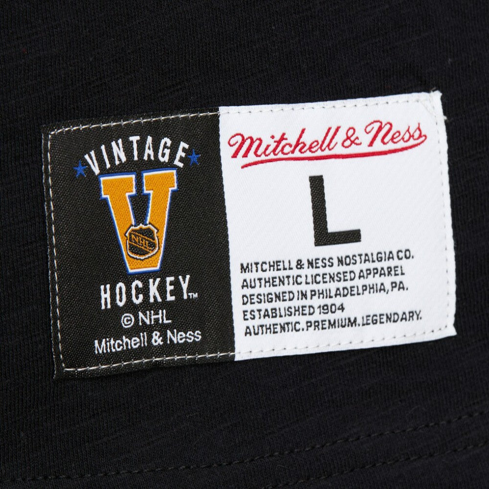 Philadelphia Flyers Mitchell & Ness Legendary Slub Raglan Long Sleeve T-Shirt - Black/Orange | US 202122442