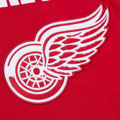 Detroit Red Wings Mitchell & Ness Legendary Slub Raglan Long Sleeve T-Shirt - Red/Black | US 202122443