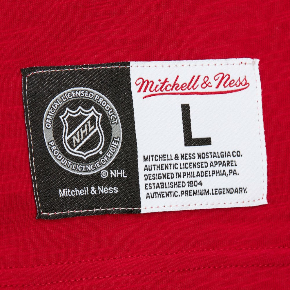 Detroit Red Wings Mitchell & Ness Legendary Slub Raglan Long Sleeve T-Shirt - Red/Black | US 202122443