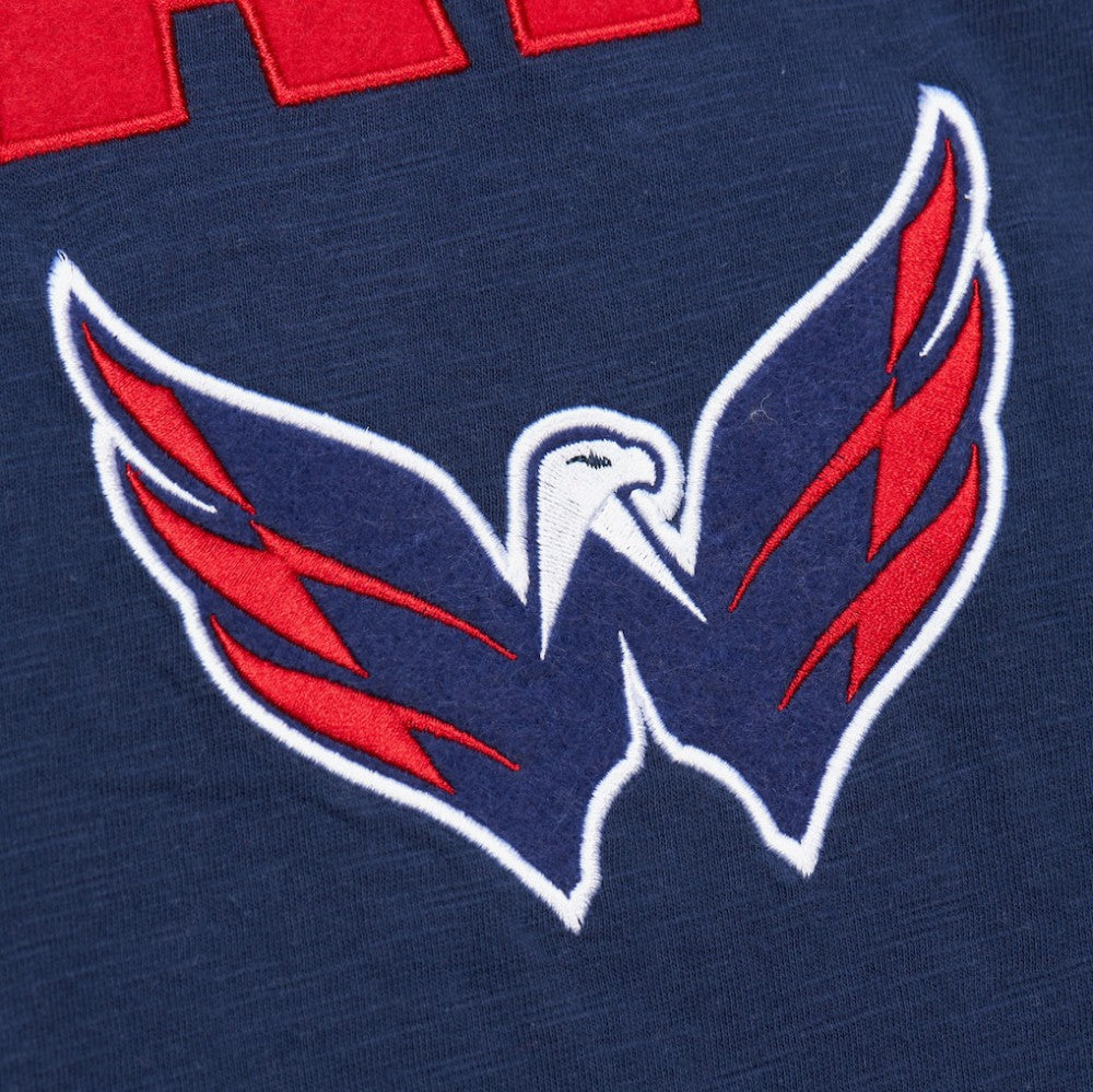 Washington Capitals Mitchell & Ness Legendary Slub Raglan Long Sleeve T-Shirt - Navy/Red | US 202122444