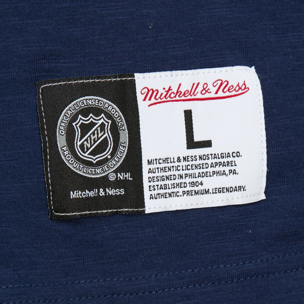 Washington Capitals Mitchell & Ness Legendary Slub Raglan Long Sleeve T-Shirt - Navy/Red | US 202122444