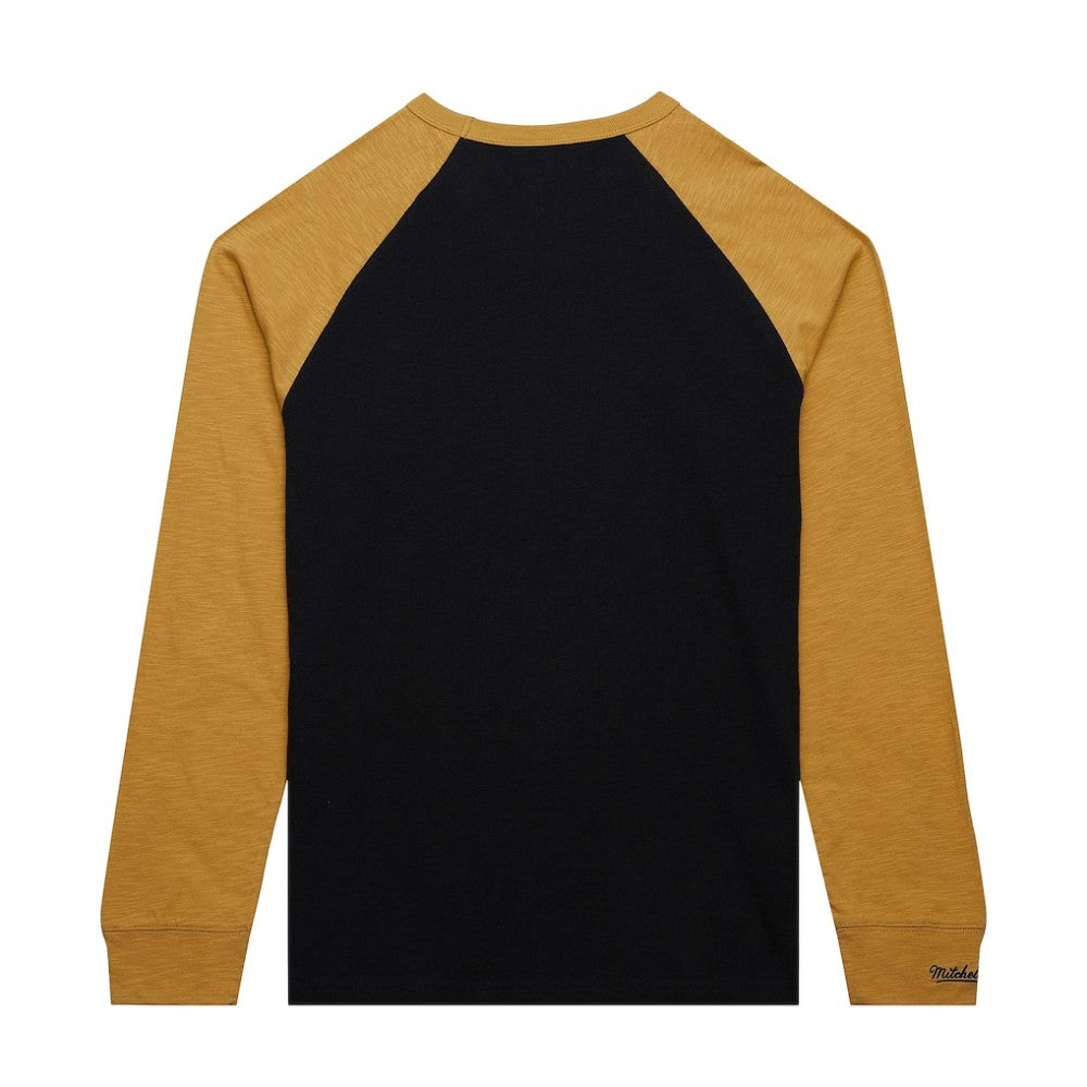 Vegas Golden Knights Mitchell & Ness Legendary Slub Raglan Long Sleeve T-Shirt - Black/Gold | US 202122445