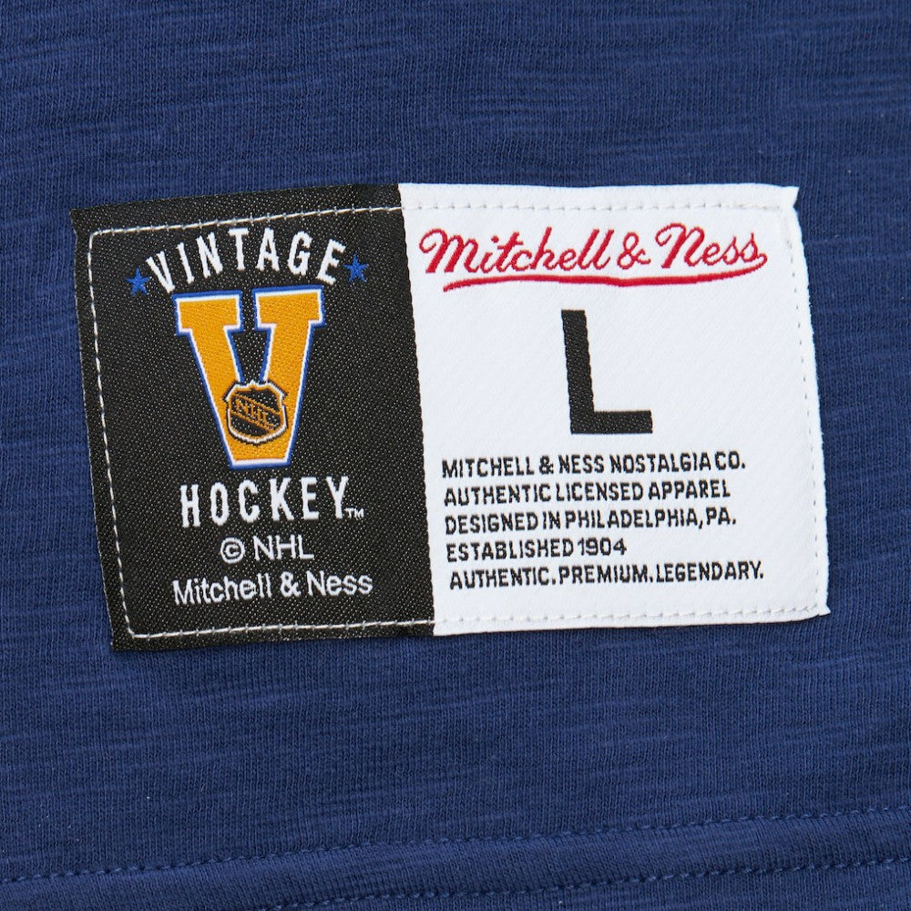 New York Rangers Mitchell & Ness Legendary Slub Raglan Long Sleeve T-Shirt - Blue/Red | US 202122447