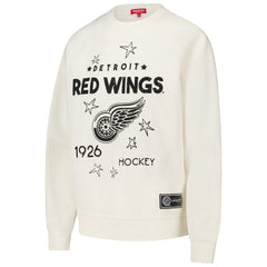 Detroit Red Wings Mitchell & Ness Women's Logo 3.0 Pullover Sweatshirt - Cream | US 202122450