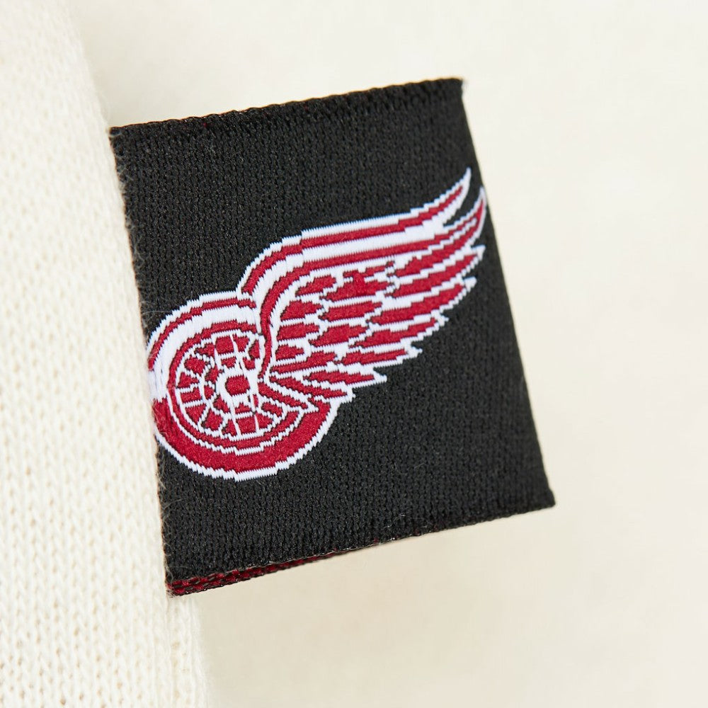 Detroit Red Wings Mitchell & Ness Women's Logo 3.0 Pullover Sweatshirt - Cream | US 202122450