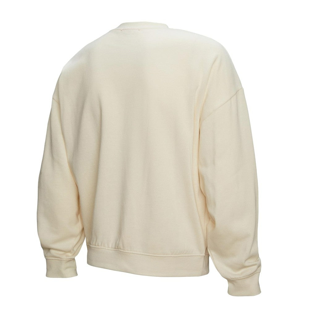 Boston Bruins Mitchell & Ness Women's Logo 3.0 Pullover Sweatshirt - Cream | US 202122451