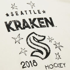 Seattle Kraken Mitchell & Ness Women's Logo 3.0 Pullover Sweatshirt - Cream | US 202122454