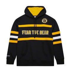 Boston Bruins Mitchell & Ness Head Coach Slogan Pullover Hoodie - Black | US 202122463