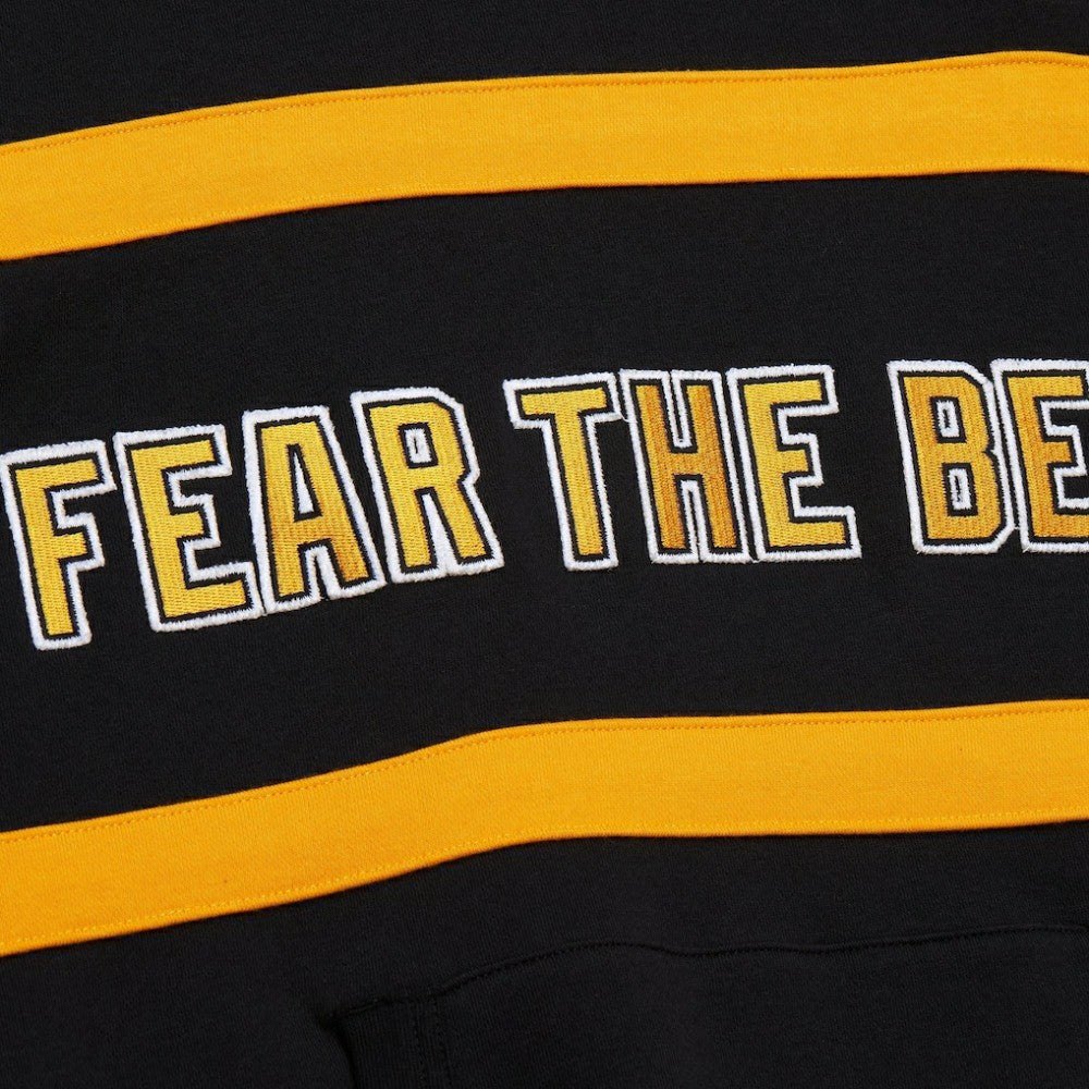 Boston Bruins Mitchell & Ness Head Coach Slogan Pullover Hoodie - Black | US 202122463