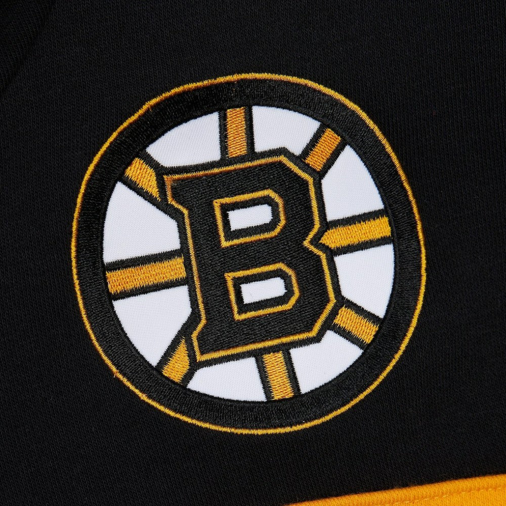 Boston Bruins Mitchell & Ness Head Coach Slogan Pullover Hoodie - Black | US 202122463