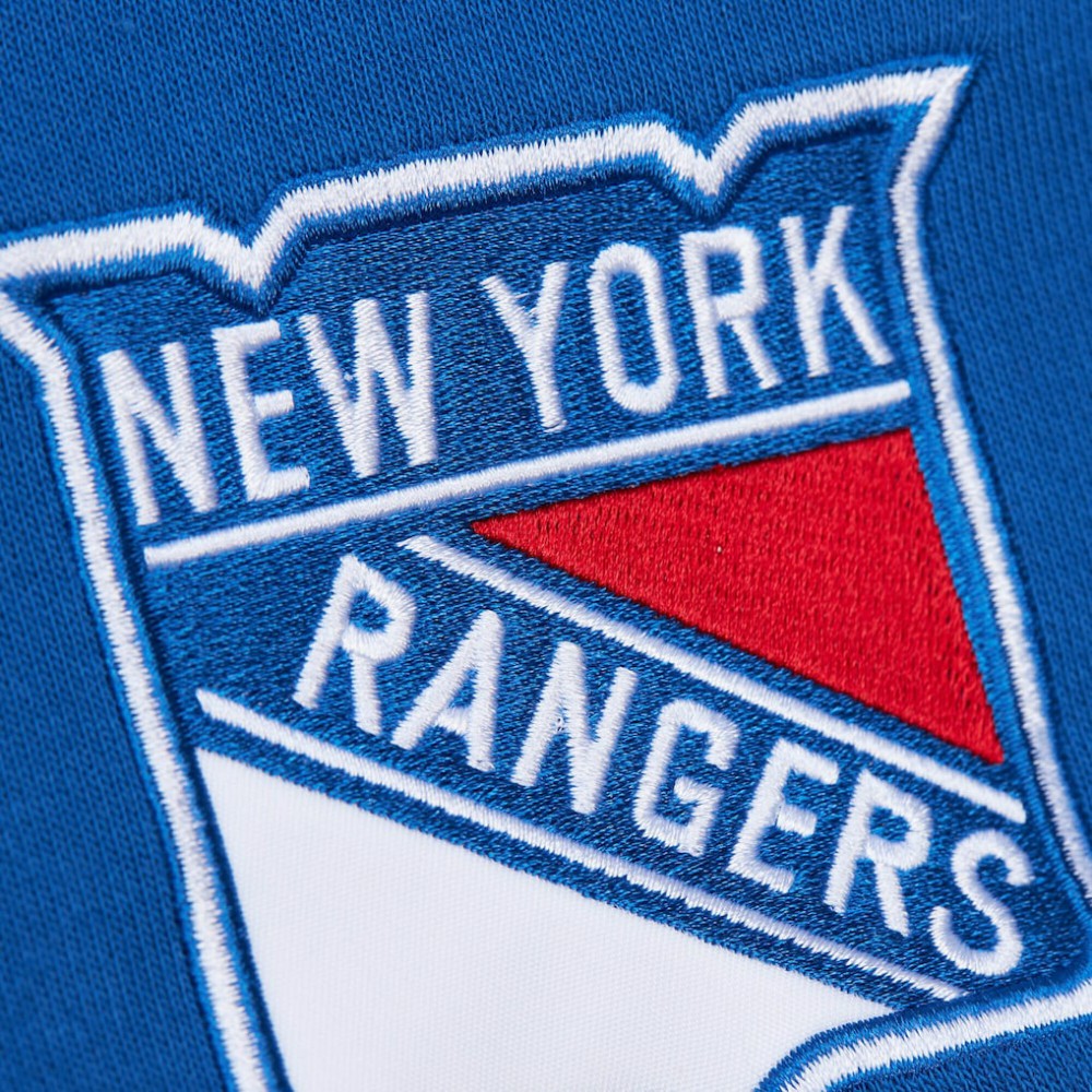 New York Rangers Mitchell & Ness Head Coach Slogan Pullover Hoodie - Blue | US 202122464
