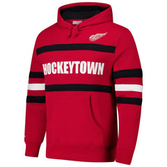 Detroit Red Wings Mitchell & Ness Head Coach Slogan Pullover Hoodie - Red | US 202122465