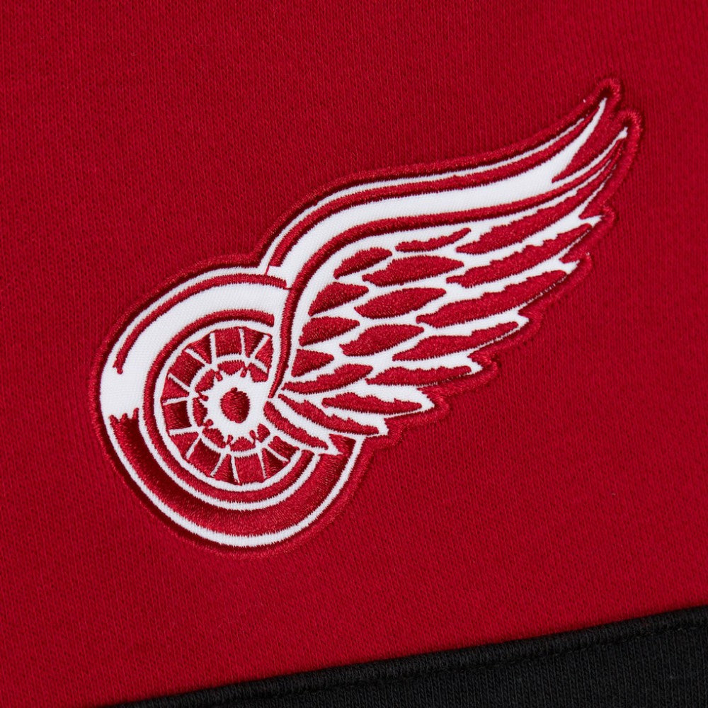 Detroit Red Wings Mitchell & Ness Head Coach Slogan Pullover Hoodie - Red | US 202122465