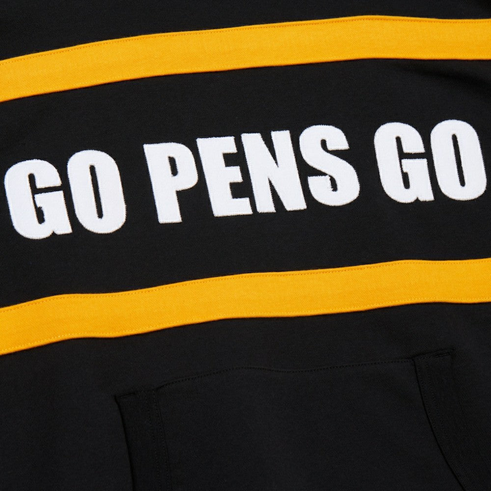 Pittsburgh Penguins Mitchell & Ness Head Coach Slogan Pullover Hoodie - Black | US 202122466